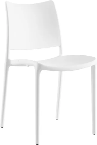 Vista 7 de Modway Hipster contemporáneo moderno moldeado plástico apilable silla de comedor en verde