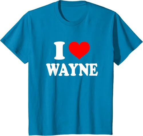 Vista 78 de Wayne - Camiseta I Heart Wayne - I Love Wayne, Negro, S