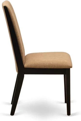 Vista 9 de East West Furniture DLLA3-ABK-47 - Juego de mesa de comedor de 3 piezas que contiene una mesa de cocina redonda con gotas y 2 sillas de comedor