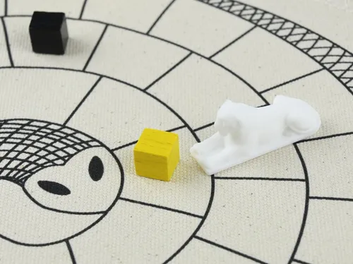 Vista 3 de Masters Mehen Game - Juego antiguo egipcio de la serpiente - El juego de mesa más antiguo del mundo - Juego de mesa para 2 a 4 jugadores - Juego