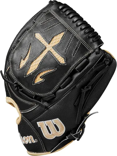 Vista 4 de Wilson A2000 Guantes de béisbol para lanzador - 11.75" y 12" Negro/Bronceado Saddle