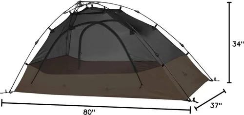 Vista 7 de Teton Sports Tienda rápida Vista; tienda de campaña para acampar y mochilero; fácil instalación instantánea; clip de lluvia incluido