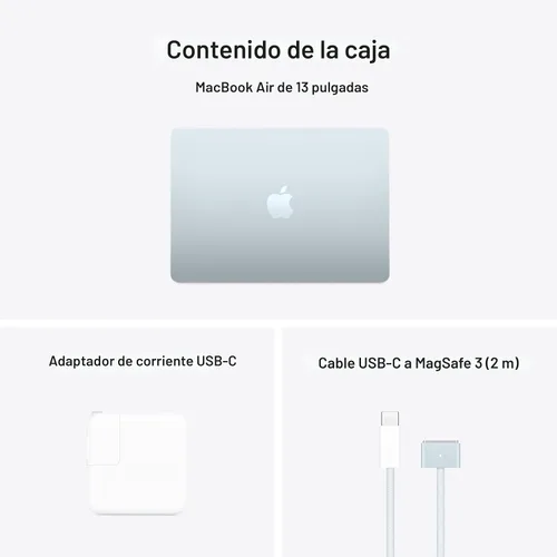 Vista 7 de Apple Laptop MacBook Air 2025 de 13 pulgadas con chip M4: diseñada para Apple Intelligence, pantalla de retina líquida de 13.6 pulgadas, memoria