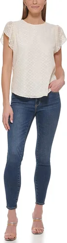 Vista 2 de DKNY Hitsathips Everyday Fluttersleeve Woventop para mujer