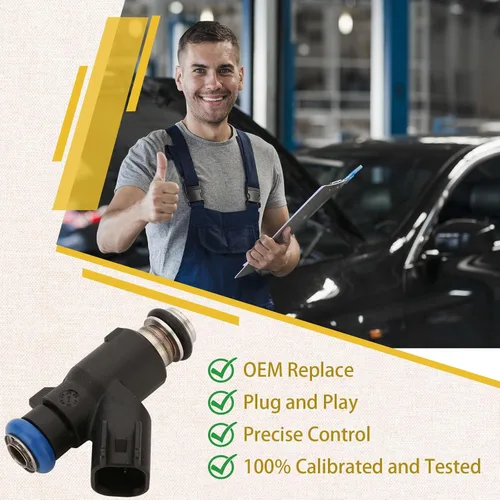 Vista 5 de 12613411GM Inyectores de combustible flexibles Flex, Compatibles con/Chevy 5.3L Tahoe Silverado Avalanche 2010 2011 2012 2013 2014, Compatibles
