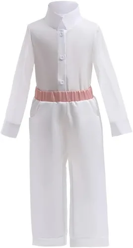 Vista 6 de keaiyouhuo Disfraz de Encanto de 4 piezas para bebé, disfraz de Antonio para niños, príncipe Madrigal, Halloween, cosplay, 1-7T