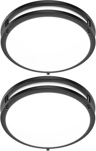 Vista 33 de Luces de Techo LED de 12 Pulgadas 36W, 2700K/3000K/4000K/5000K/6500K Ajustables de Montaje Empotrado, 3200LM Súper Brillantes Regulables Accesorio