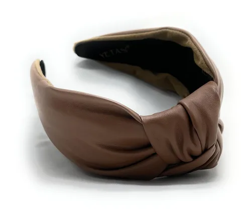 Vista 17 de Diademas de cuero para mujer, marfil elegante durante todo el año, para usar todo el día. Bandas para la cabeza para mujeres adultas y mujeres