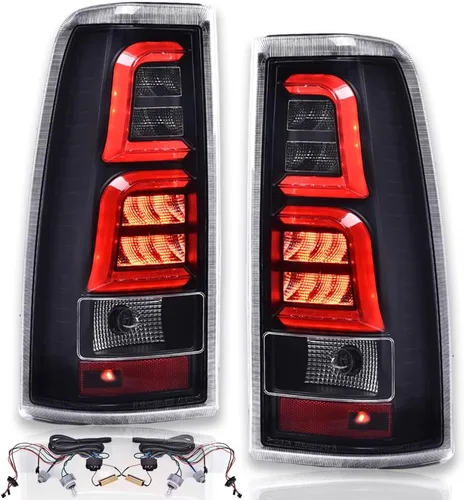 Vista 15 de PIT66 Luces traseras compatibles con Chevy Silverado 1500 2500 HD 2016-2019, compatibles con GMC Sierra 3500 HD 2016-2019, lámparas de freno
