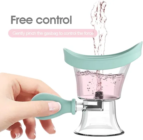 Vista 3 de Taza de lavado de ojos AITIME, tazas de lavado de ojos portátiles y reutilizables para lavado de ojos, taza de enjuague ocular y kit de estuche