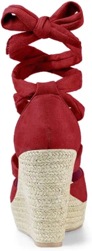 Vista 4 de Allegra K Alpargatas con cordones para mujer