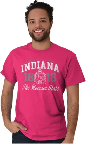 Vista 40 de Indiana Midwestern Souvenir Tourist in Crewneck Camisetas Mujer