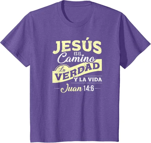 Vista 37 de Camisas de la Biblia de Jesus para los Cristianos Camiseta Española Negro