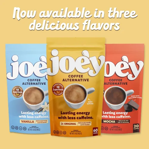 Vista 8 de Joe'y Alternativa de café de hongos, sabor moca, 20 porciones, sustituto de café instantáneo con melena de león, reishi, cordyceps, ashwagandha