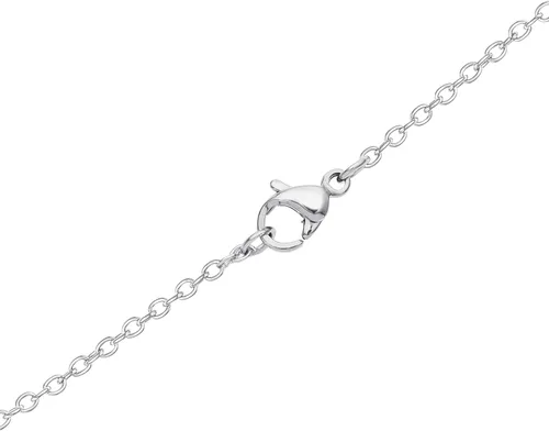 Vista 4 de Disney Minnie Mouse Joyería para mujeres y niñas, plata de ley Minnie con circonita cúbica lazo colgante collar, cadena de 18.0in Mickey's 90th