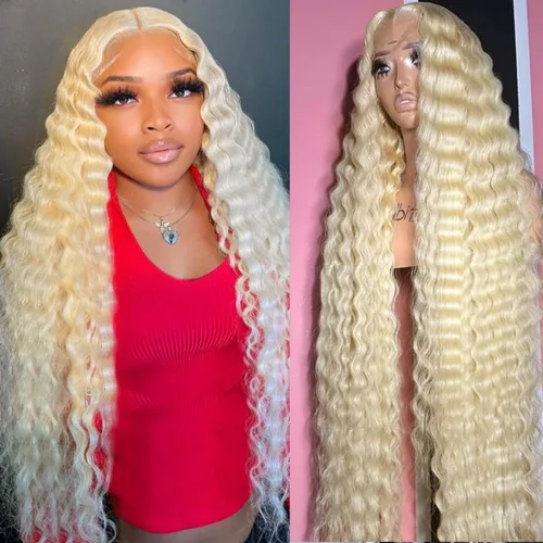 Vista 9 de Pelucas de cabello humano rizado con encaje frontal de 13 x 6 pulgadas, pelucas de cabello humano brasileño rizado para mujeres, densidad del 200 %