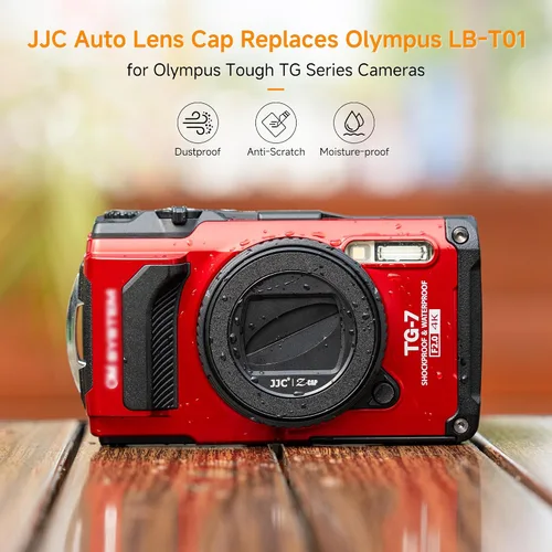 Vista 2 de JJC TG-7 - Tapa de lente para Olympus Tough TG7 TG-6 TG-5 TG-4 Accesorios Para cámara Olympus Tough