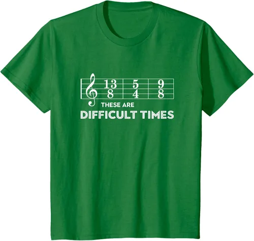 Vista 35 de Musician - Camiseta con texto en inglés "These are Difficult Times", talla S