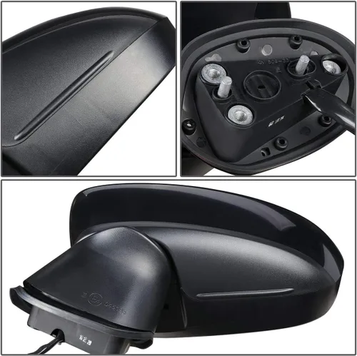 Vista 4 de DNA Motoring OEM-MR-MA1320181 Espejo de puerta lateral izquierdo con estilo de fábrica compatible con Mazda 3 14-15