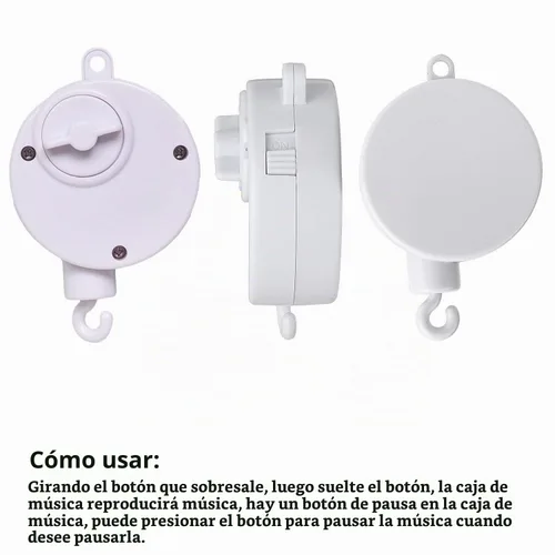 Vista 4 de 23 pulgadas cuna móvil brazo vivero brazo móvil bebé suspensión