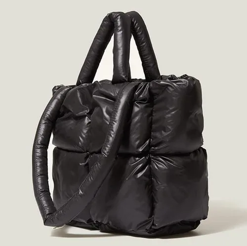 Vista 2 de Bolso de hombro acolchado para mujer mini bolso de plumón bolso de mano acolchado monederos elegantes 2022