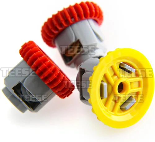 Vista 3 de TEESE Kit de caja de cambios diferencial, compatible con piezas técnicas, para bloques STEM-MOC-EV3-Project-Track-Car Bulk(color aleatorio)