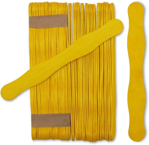 Vista 18 de Woodpeckers - Manijas de abanico de madera negras de 8 pulgadas, programas de boda, paquete de 50, palitos de paletas de paletas para subastas Negro