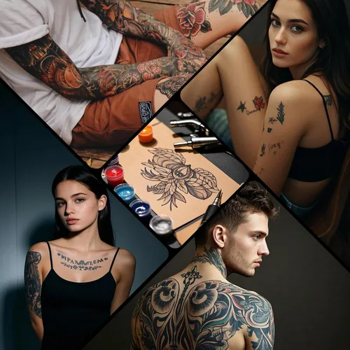 Vista 8 de Yugui 50pcs Stick and Poke Agujas con 15pcs Piel Falsa Tatuaje Piel Práctica
