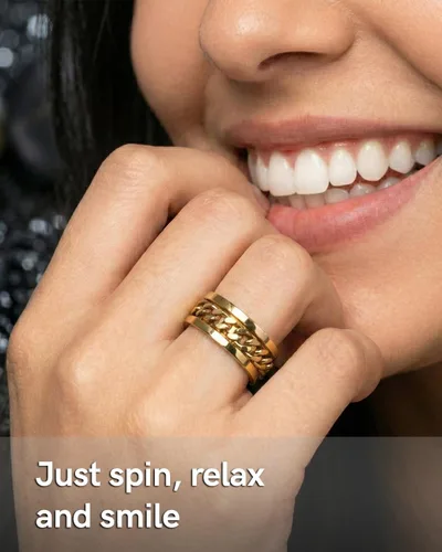 Vista 54 de King Ring 8mm Spinner Ring – Fidget Ring for Men & Women – Designed in USA