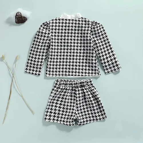 Vista 5 de Conjunto de ropa de 2 piezas para niñas pequeñas para otoño e invierno