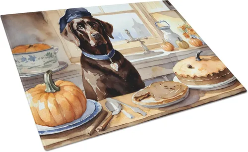 Vista 66 de Caroline's Treasures DAC1720LCB Affenpinscher - Tabla de cortar de vidrio con calabazas para cocina de otoño, grande, decorativa, de vidrio