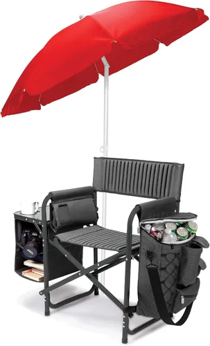Vista 10 de Picnic Time Fusion – Silla plegable, Gris/Negro