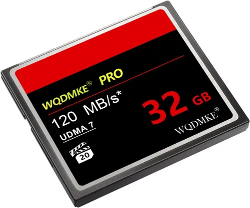 Vista 3 de WQDMKE Tarjeta de memoria CF 32GB UDMA Velocidad hasta 120MB/s Tarjetas de cámara