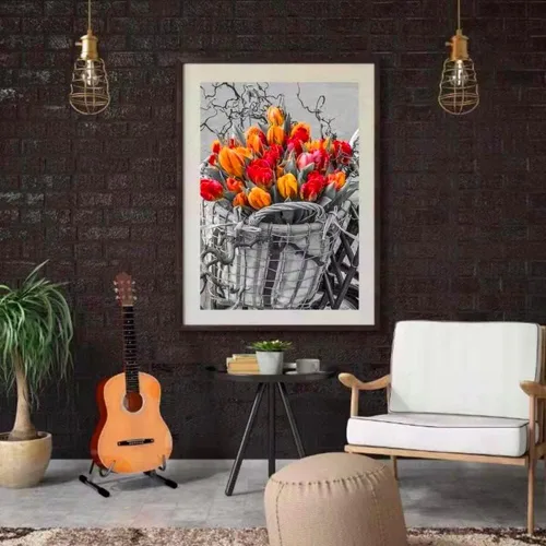 Vista 2 de MMAHD Kits de pintura de diamantes 5D para adultos, pintura de bordado de flores con diamantes de imitación pegados, pintura de punto de cruz