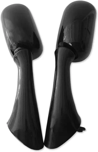 Vista 2 de MT076-BK - Espejos de repuesto originales negros compatibles con CBR 600 F2 F3 1993-1997 CBR900RR 1993-1996 CBR1000F 1990-1997 VFR750F 1998-1999 9