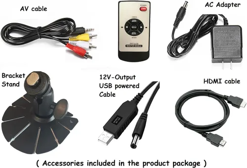 Vista 9 de 7 pulgadas pequeño HDMI VGA AV RCA Monitor 1080P Segunda pantalla para PC/sistema de seguridad/consola de juegos; IPS 1024X600 píxeles; 60HZ