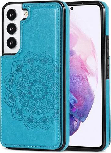 Vista 8 de Asuwish Funda compatible con Samsung Galaxy S22 Plus 5G y protector de pantalla de vidrio templado, soporte para tarjeta celular, ranuras