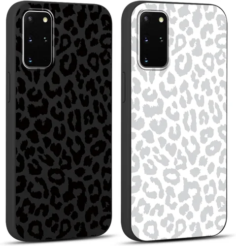 Vista 75 de Pack de 2 fundas con estampado de guepardo para Samsung Galaxy A03s 4G de 6.5", fundas de diseño de patrón de leopardo de lujo, de silicona suave