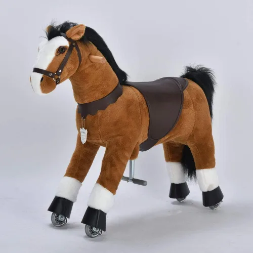 Vista 2 de Pony de acción UFREE, paseo en juguete, caballo móvil mecánico, diversión para niños de 3 a 9 años, altura de 36 pulgadas, M