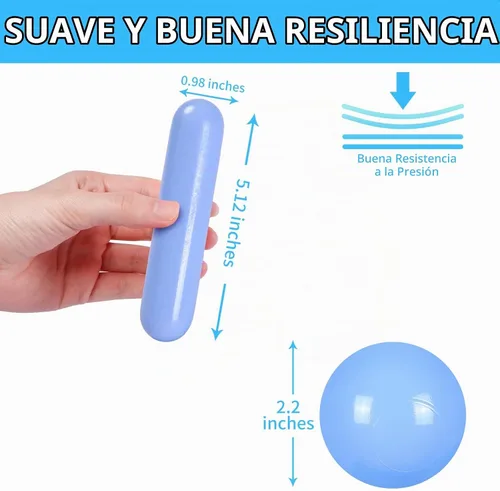 Vista 3 de Bolas para piscina de bolas STARBOLO para niños - Paquete de 150, 200, 500 bolas de piscina de bolas coloridas a prueba de aplastamiento de plástico
