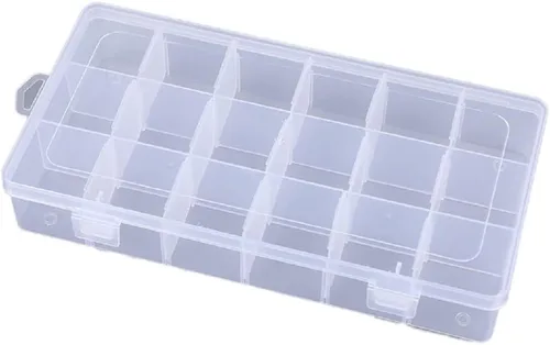 Vista 7 de Kamay's Caja de almacenamiento de plástico XL resistente ajustable con 24 compartimentos con sello de junta tórica, 3 cerraduras gruesas a presión