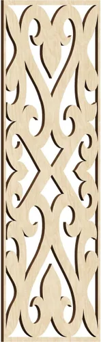 Vista 74 de Keene Paneles de pared decorativos de madera con calado, 9 3/8 pulgadas de ancho x 24 3/8 pulgadas de alto x 1/4 de alto, abedul Birch