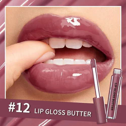 Vista 48 de BAISEN DIARY 2 en 1 doble punta mate delineador de labios y brillo de labios, lápiz combinado de labios marrón nude degradado, delineador de labios