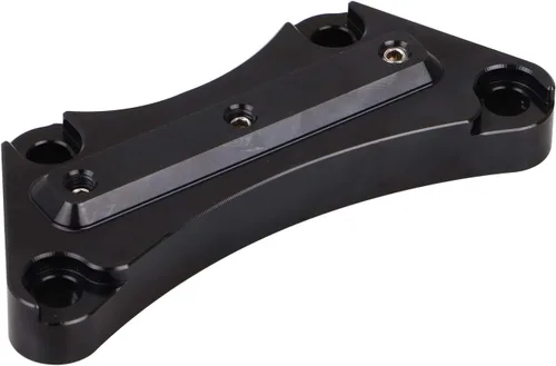 Vista 5 de Abrazadera de manillar de motocicleta negra Abrazadera superior de manillar de 1 pulgada para modelos Harley Touring 1997-2023