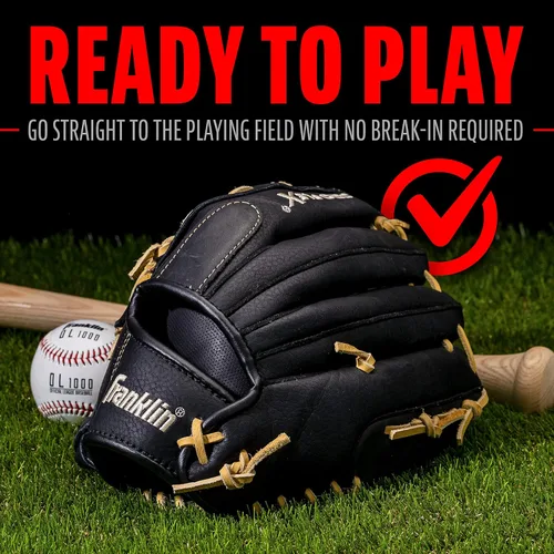 Vista 4 de Franklin Sports Baseball Glove - Proflex Adult Baseball + Softball Glove - Outfield + Infield - Right and Left Hand