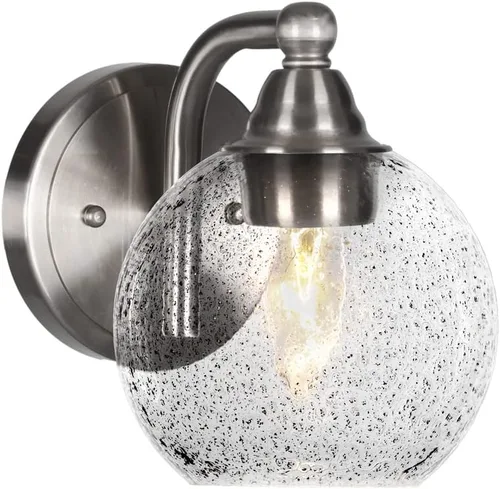 Vista 44 de Toltec Lighting Paramount - Aplique de pared de 1 luz, lámpara de pared para interiores, regulable, compatible con LED de base media, acabado