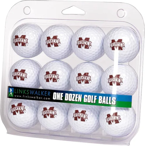 Vista 42 de LinksWalker Bolas de golf universitarias 12 bolas de regalo, tamaño reglamentario, bolas de 2 piezas
