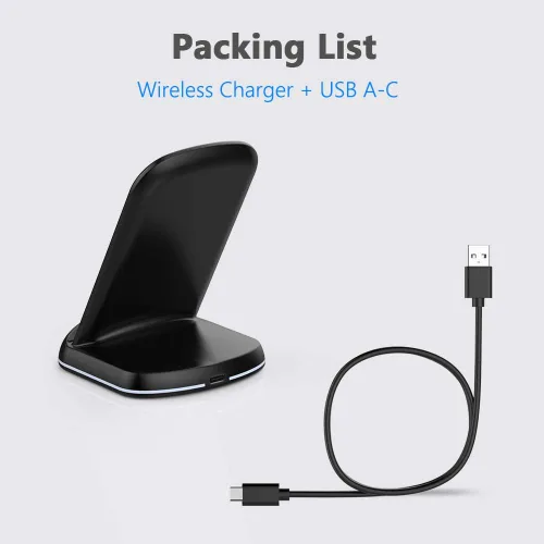 Vista 6 de Yootech - Cargador inalámbrico, soporte de carga inalámbrica máxima de 10 W, compatible con iPhone 17/17 Pro/17 Pro Max/Air/16e/16/16 Plus/16 Pro