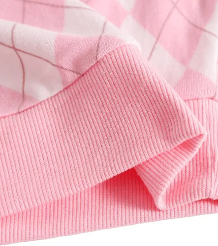 Vista 5 de Verdusa Camiseta sin mangas con cuello en V y estampado de rombos a cuadros para mujer