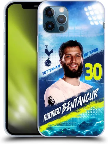 Vista 49 de Head Case Designs Officially Licensed Tottenham Hotspur F.C. Cristian Romero 2023/24 First Team Gel Case [Military Grade] Compatible with Apple